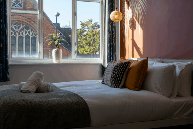 Master Bedroom showing King Sized Bed