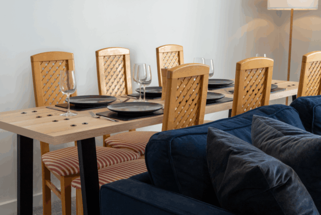Living Room Showing Dining Table